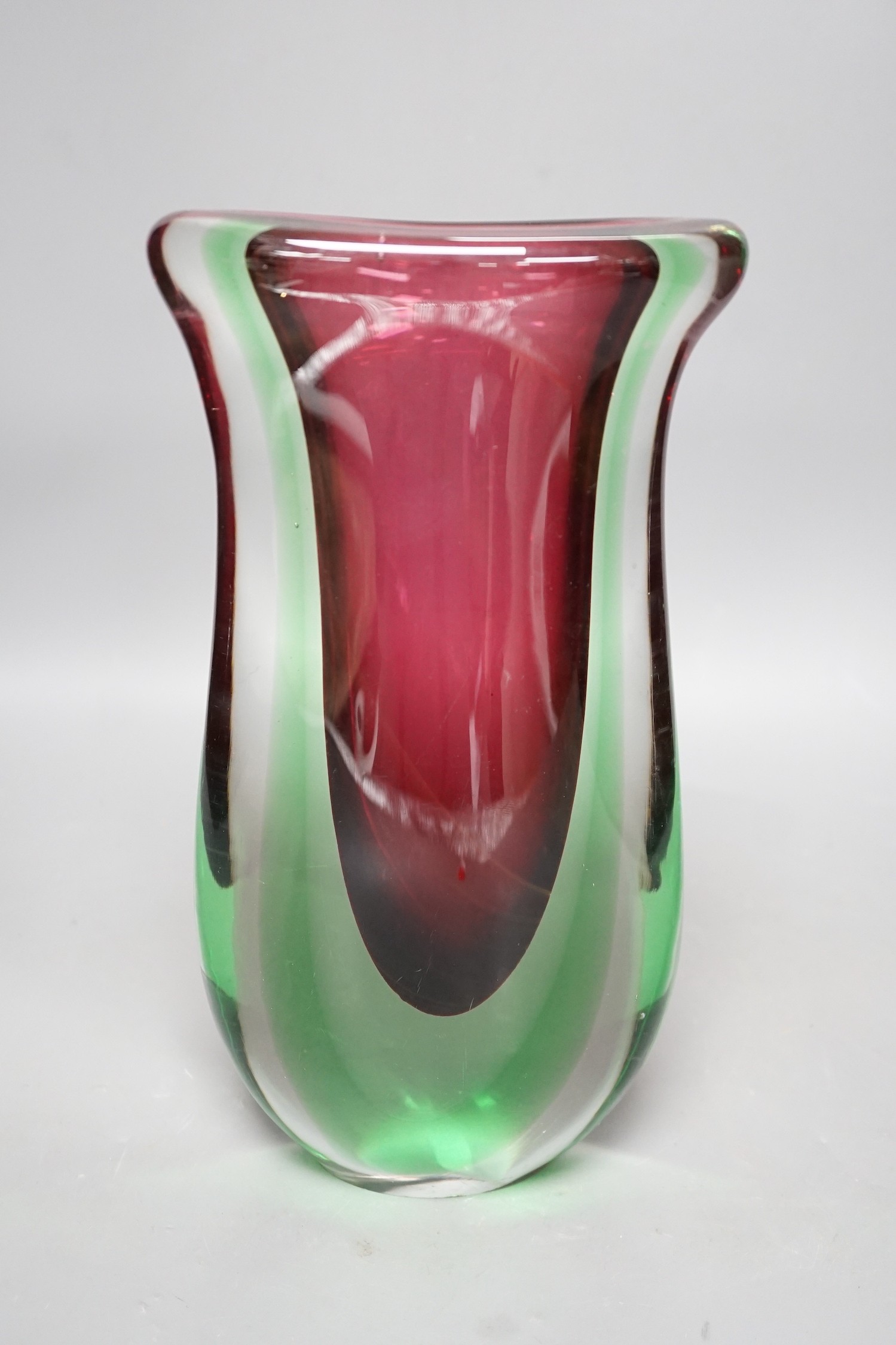 A Murano art glass vase, 30cm high